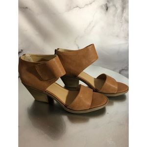 Me Too Tan Heeled Sandals